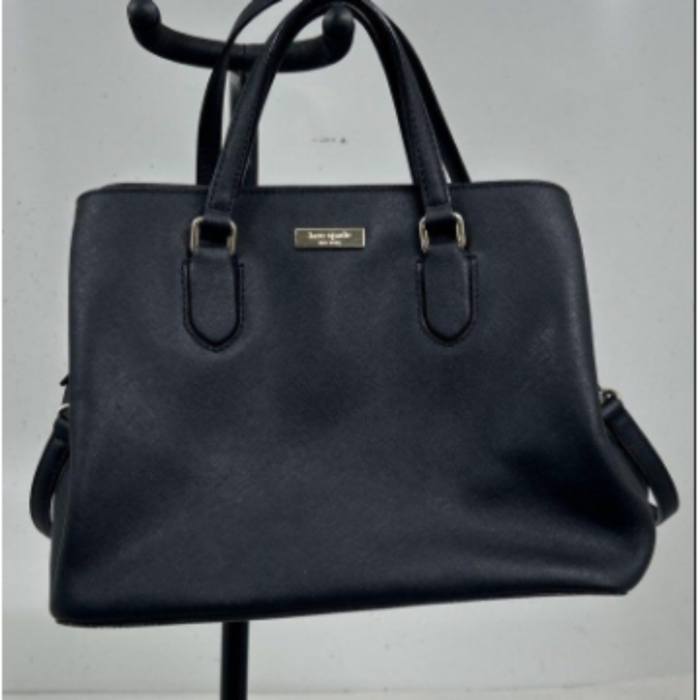 > Kate Spade Classic Leather Black Satchel